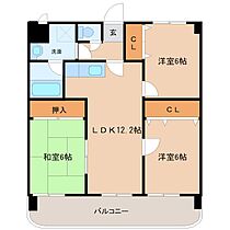 プレジール天拝 305 ｜ 福岡県筑紫野市石崎１丁目4-1（賃貸マンション3LDK・3階・65.97㎡） その2