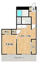 パークサイド橘 404 ｜ 福岡県太宰府市吉松３丁目8-1（賃貸マンション1LDK・4階・46.00㎡） その2