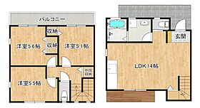 メゾネット青山 102 ｜ 福岡県太宰府市青山４丁目17（賃貸一戸建3LDK・--・72.35㎡） その1