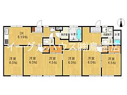 オリヴィエ鳥栖 1階6DKの間取り