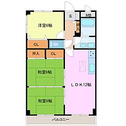 間取図画像 3LDK