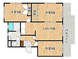 ファミールしのはら 3LDKの間取図画像
