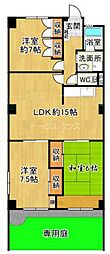 グレース・ビラ 3LDKの間取図画像