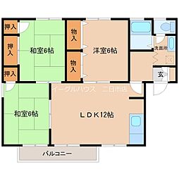 セジュール・エストワール2 3LDKの間取図画像