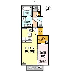 ベルソフィア 1LDKの間取図画像