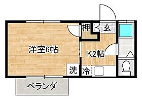 ハイツ筑紫野1 206 ｜ 福岡県筑紫野市塔原東１丁目4-22（賃貸アパート1K・2階・17.30㎡） その2