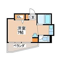 ジュネス二日市 401 ｜ 福岡県太宰府市通古賀５丁目22-8（賃貸マンション1R・4階・18.46㎡） その2