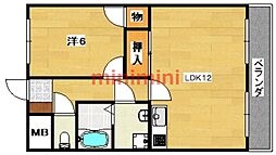 サンツエルブ 1LDKの間取図画像