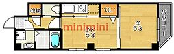 CohimeSweeter 1DKの間取図画像