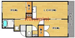 プレミール辻子 2LDKの間取図画像