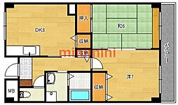 ロイヤルシャトー 2DKの間取図画像