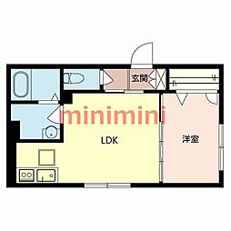間取図画像 1LDK