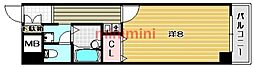 エトワールファイブ 1Kの間取図画像