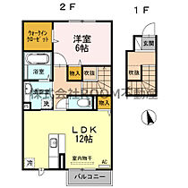 ガレンド吉尾　B棟  ｜ 宮崎県都城市吉尾町2123番地（賃貸アパート1LDK・2階・56.26㎡） その2