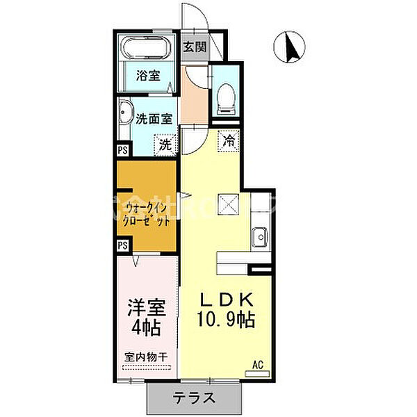 アビテプレミール ｜宮崎県都城市立野町(賃貸アパート1LDK・1階・41.22㎡)の写真 その2