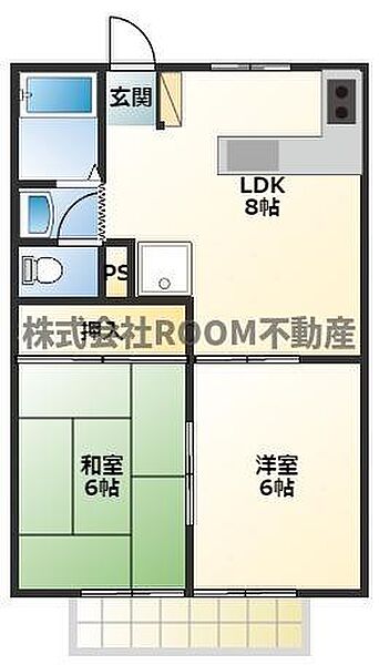 サニーコーポ ｜宮崎県都城市上長飯町(賃貸アパート2DK・1階・44.72㎡)の写真 その2