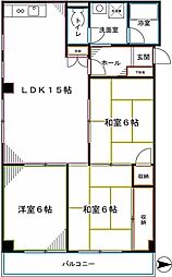 タカギビル8 7階3LDKの間取り