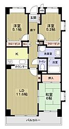 NR花小金井 3LDKの間取図画像