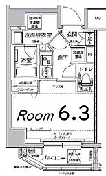 ルフレイムーブル立川 1Kの間取図画像
