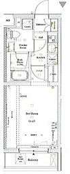 AXAS国分寺 1Kの間取図画像