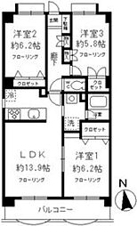 コンフォートヴィラ 3LDKの間取図画像