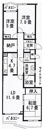 フェニックスコート一橋学園 3SLDKの間取図画像