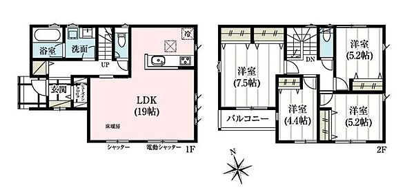 間取りを拡大表示