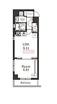 ベルヴィアージモリシタ 703 ｜ 東京都江東区新大橋２丁目7-4（賃貸マンション1LDK・7階・36.23㎡） その2