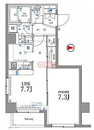 パティーナ本所吾妻橋 4階1LDKの間取り