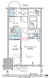 パークアクシス西大島コンフォートスクエア 932 9階1LDKの間取り