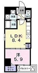 アンノアン グランデ 5階1LDKの間取り