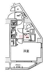 ドルチェ文京小石川 2階1Kの間取り