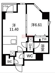 TRADIS森下 1LDKの間取図画像