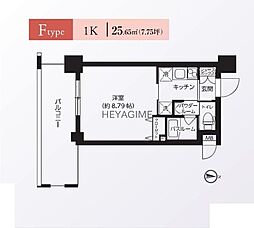 レクシード両国駅前 1Kの間取図画像