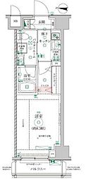 レアライズ清澄白河 1Kの間取図画像