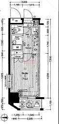 ガーラ・シティ亀戸 1Kの間取図画像