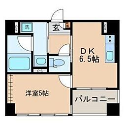 アピジ小梅向島 1DKの間取図画像