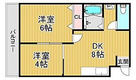 コーポラス翌檜  ｜ 大阪府大阪市此花区春日出中1丁目2-22（賃貸マンション2LDK・2階・40.00㎡） その2