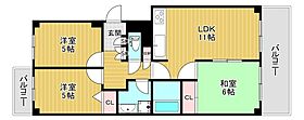 千舟ビューハイツ 610 ｜ 大阪府大阪市西淀川区佃3丁目19-10（賃貸マンション3LDK・6階・61.95㎡） その2