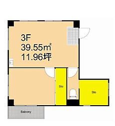 マンションサメズの間取図画像