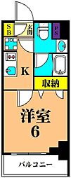 Urbanex南品川2 1Kの間取図画像