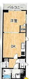 SRS OIMACHI 1LDKの間取図画像