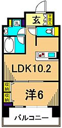 ParkCube東品川 1LDKの間取図画像