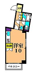 サマーハイム東大井 ワンルームの間取図画像
