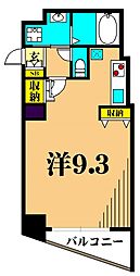 ドゥーエ青物横丁 1Kの間取図画像