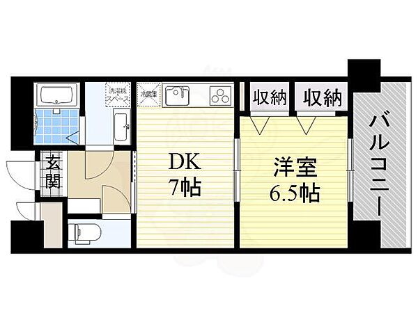 富士プラザ5 ｜大阪府大阪市港区波除２丁目(賃貸マンション1DK・5階・38.71㎡)の写真 その2