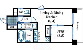 ラブニール西長堀パークフロント  ｜ 大阪府大阪市西区本田１丁目（賃貸マンション1LDK・10階・34.99㎡） その2