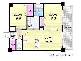 ベイサイドパークOSAKAノースレジデンシス  ｜ 大阪府大阪市港区波除２丁目（賃貸マンション2LDK・11階・50.92㎡） その2