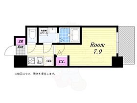 S-RESIDENCEドーム前千代崎  ｜ 大阪府大阪市西区千代崎１丁目（賃貸マンション1K・5階・21.99㎡） その2