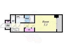 S-RESIDENCE大阪九条North 9階1Kの間取り